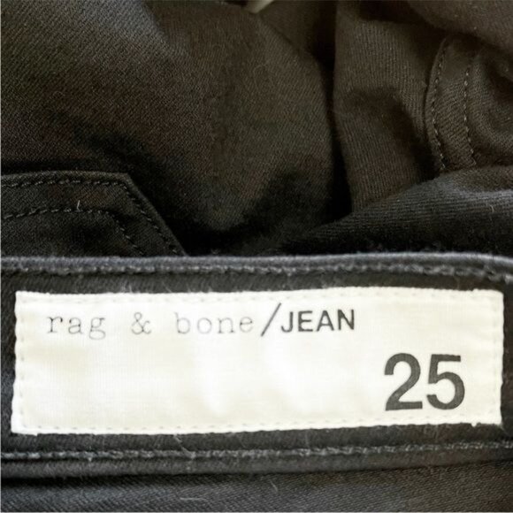Rag & Bone Studded high-rise skinny jean w/ vintage inspired yoke & pocketing 25 - Picture 10 of 11